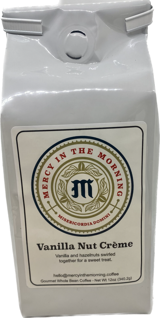 Mercy In The Morning Vanilla Nut Cream Coffee 12oz Whole Bean