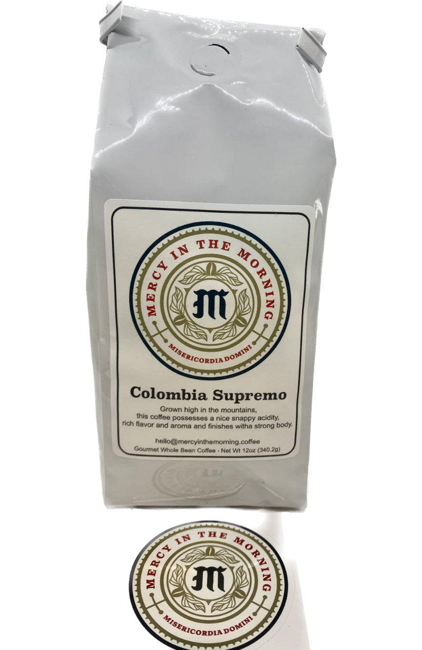 Mercy In The Morning Colombia Supremo Coffee 12oz Whole Bean