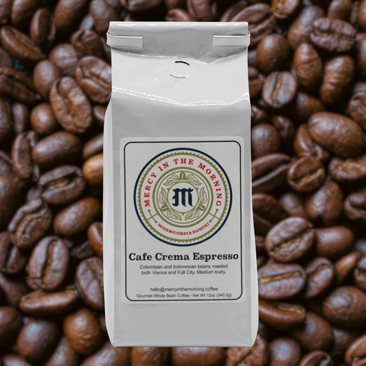 Mercy in the Morning® Cafe Crema Coffee 12oz Whole Bean