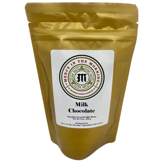 Mercy in the Morning® Milk Chocolate Covered Coffee Beans