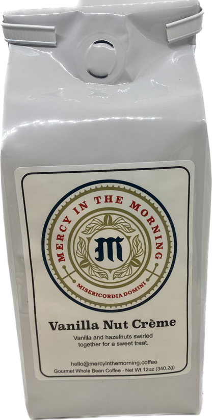 Mercy In The Morning Vanilla Nut Cream Coffee 12oz Whole Bean