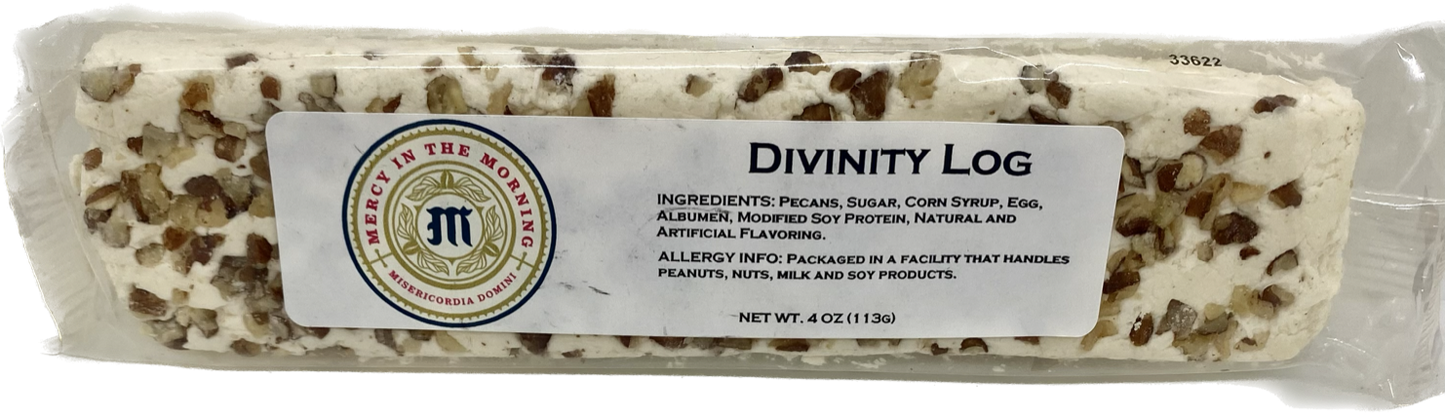 Mercy In The Morning Pecan Divinity Log